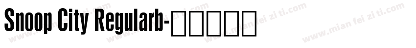 Snoop City Regularb字体转换